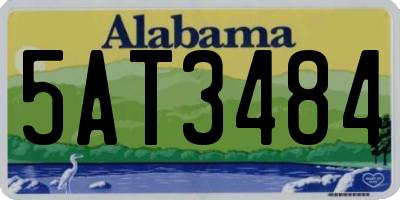 AL license plate 5AT3484