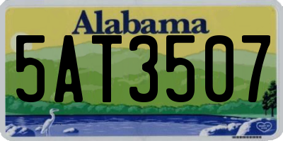 AL license plate 5AT3507