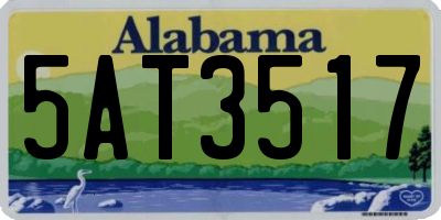 AL license plate 5AT3517