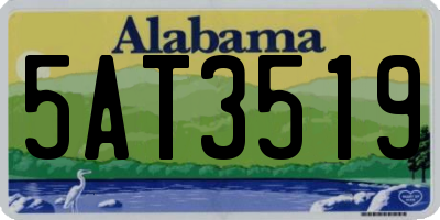 AL license plate 5AT3519
