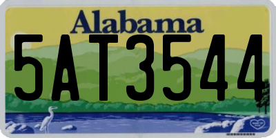 AL license plate 5AT3544