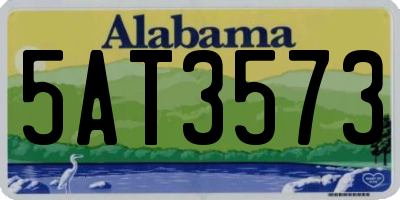 AL license plate 5AT3573