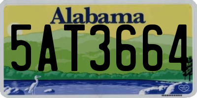 AL license plate 5AT3664