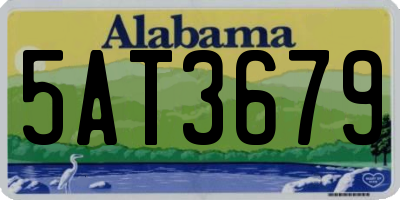 AL license plate 5AT3679