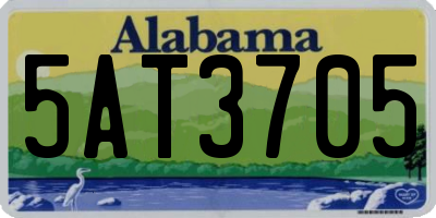 AL license plate 5AT3705