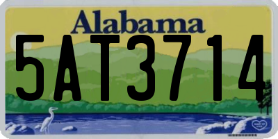 AL license plate 5AT3714