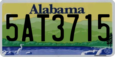 AL license plate 5AT3715