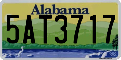 AL license plate 5AT3717