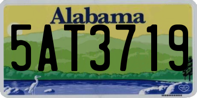 AL license plate 5AT3719