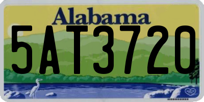 AL license plate 5AT3720