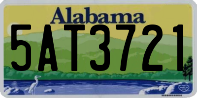 AL license plate 5AT3721
