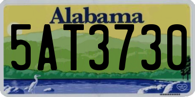 AL license plate 5AT3730
