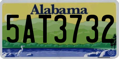 AL license plate 5AT3732