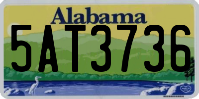AL license plate 5AT3736