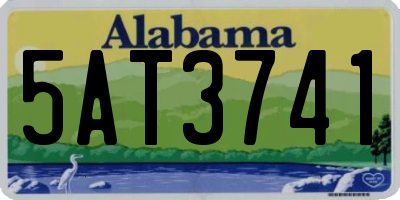 AL license plate 5AT3741