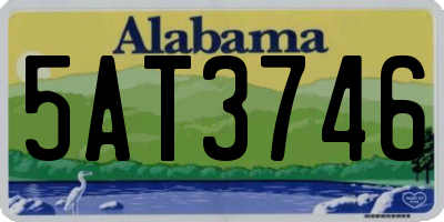 AL license plate 5AT3746