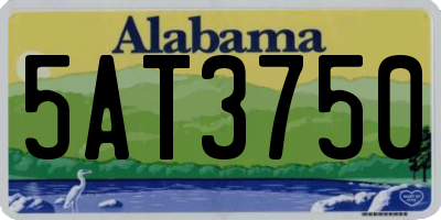 AL license plate 5AT3750