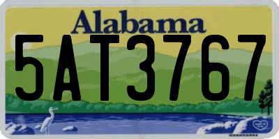 AL license plate 5AT3767