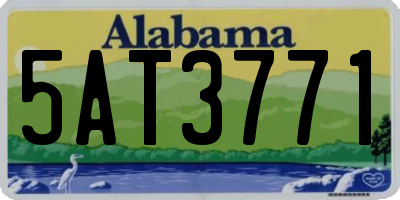 AL license plate 5AT3771