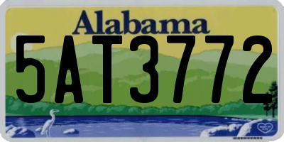 AL license plate 5AT3772