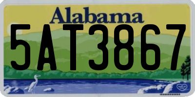 AL license plate 5AT3867