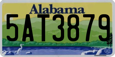 AL license plate 5AT3879