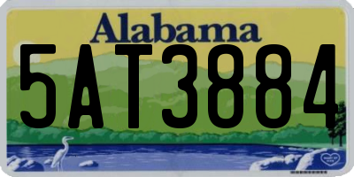AL license plate 5AT3884