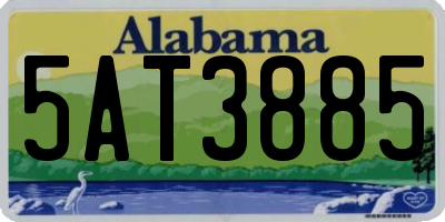 AL license plate 5AT3885
