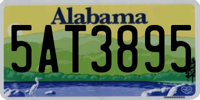 AL license plate 5AT3895