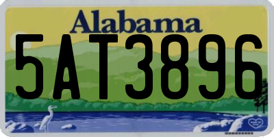 AL license plate 5AT3896