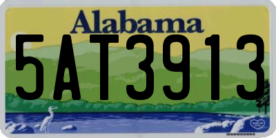 AL license plate 5AT3913