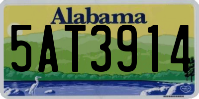 AL license plate 5AT3914