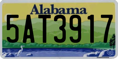 AL license plate 5AT3917