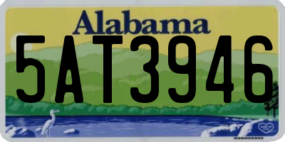 AL license plate 5AT3946