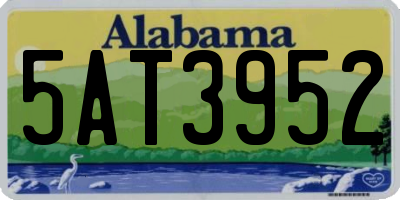 AL license plate 5AT3952