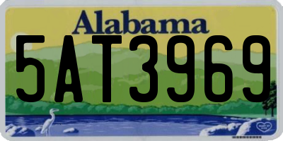 AL license plate 5AT3969