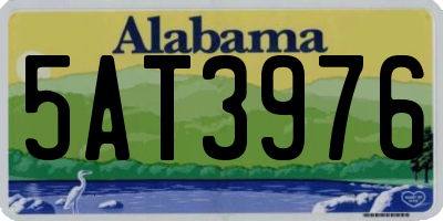 AL license plate 5AT3976
