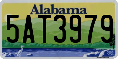 AL license plate 5AT3979