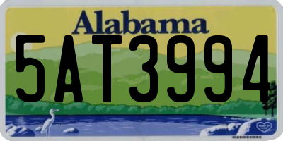 AL license plate 5AT3994