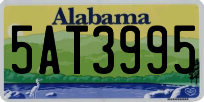 AL license plate 5AT3995