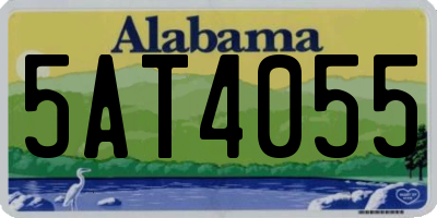 AL license plate 5AT4055