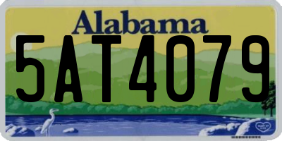 AL license plate 5AT4079