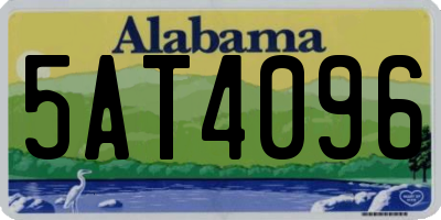 AL license plate 5AT4096