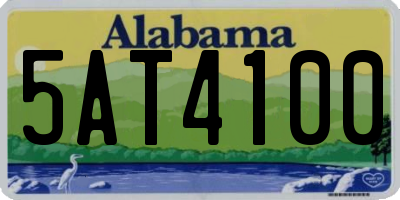 AL license plate 5AT4100