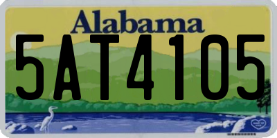 AL license plate 5AT4105