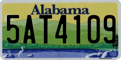 AL license plate 5AT4109