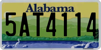 AL license plate 5AT4114