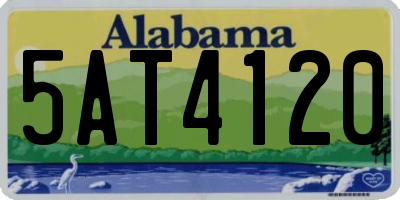 AL license plate 5AT4120