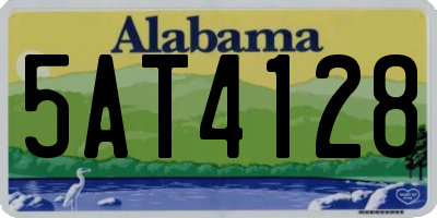 AL license plate 5AT4128