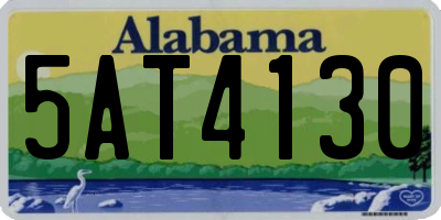 AL license plate 5AT4130